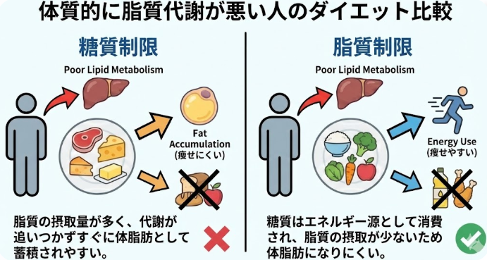 脂質代謝が悪い人のダイエット
